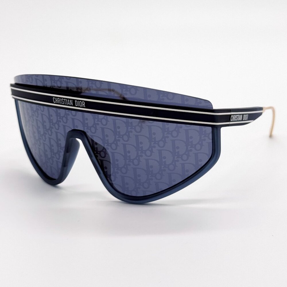 NEW DIOR SUNGLASSES DIORCLUB M2U 31B8 SHIELD GOLD/BLUE UNISEX EYEWEAR DIOR